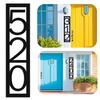 Custom Metal Modern House Number Sign for Outside - Personalized Vertical Outdoor Street Number Sign Address Number Plaque - Wall Art Decor Unique Handmade New Home Gift Housewarming Gift view 3