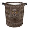 MALIHONG Cat Mash Face Laundry Basket with British Long Hair Cat Head Laundry Bag Collapsible Large Dirty Clothes Hamper Storage for Bedroom College Dorms view 1