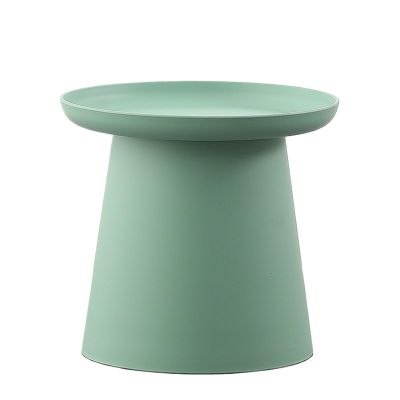 Side Table Small Coffee Table Modern Simple Plastic Side Table Round End Table Balcony Table Sofa Table for Living Meeting Room (Color : C, Size : H)