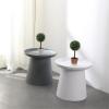 Side Table Small Coffee Table Modern Simple Plastic Side Table Round End Table Balcony Table Sofa Table for Living Meeting Room (Color : C, Size : H) view 2