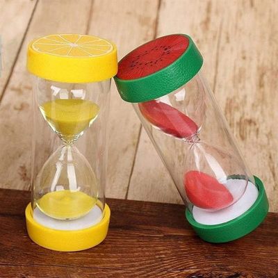 NPQPNAFC Hourglass Sand Timer,Hourglass Sandglass Clock, Fruit Hourglass Crafts Hourglass Set 20 Minutes 30 Minutes 60 Minutes Hourglass(2 Pieces) (Size : 20 minutes/60 Minutes) Hourglass (Size : 2