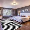 3x4 Area Rugs Black and White Lines Geometry Outdoor Carpet Abstract Geometric Lines Rug with Non-Slip Backing Easy Can Be Washed for Living Room Bedroom Kitchen Dining Room Home Office Floor Rug view 4