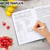 JULEASEL Blank Recipe Book to Write in Your Own Recipes, Thick Recipe Collection Book w/ 234 Pages, Hardcover Blank Cookbook for Family Recipes, Mom Christmas Gifts, Unique Gift for Cooking Lovers view 3