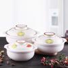 Clay Slow Stew Pot Delicious Soup Pot earthen Rice Pot Oven Safe Heat-Resistant Soup Pot Round Ceramic Casserole with lid Family Donabe Japanese Hot Pot Black 1.9l view 2