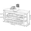 HomeLoft Basics Wooden Shoe Bench Rack with Flip Top Storage, Entryway Storage Oiganizer Shelf with Padded Seat for Mudroom Bathroom, 90cm/35.4"" view 3