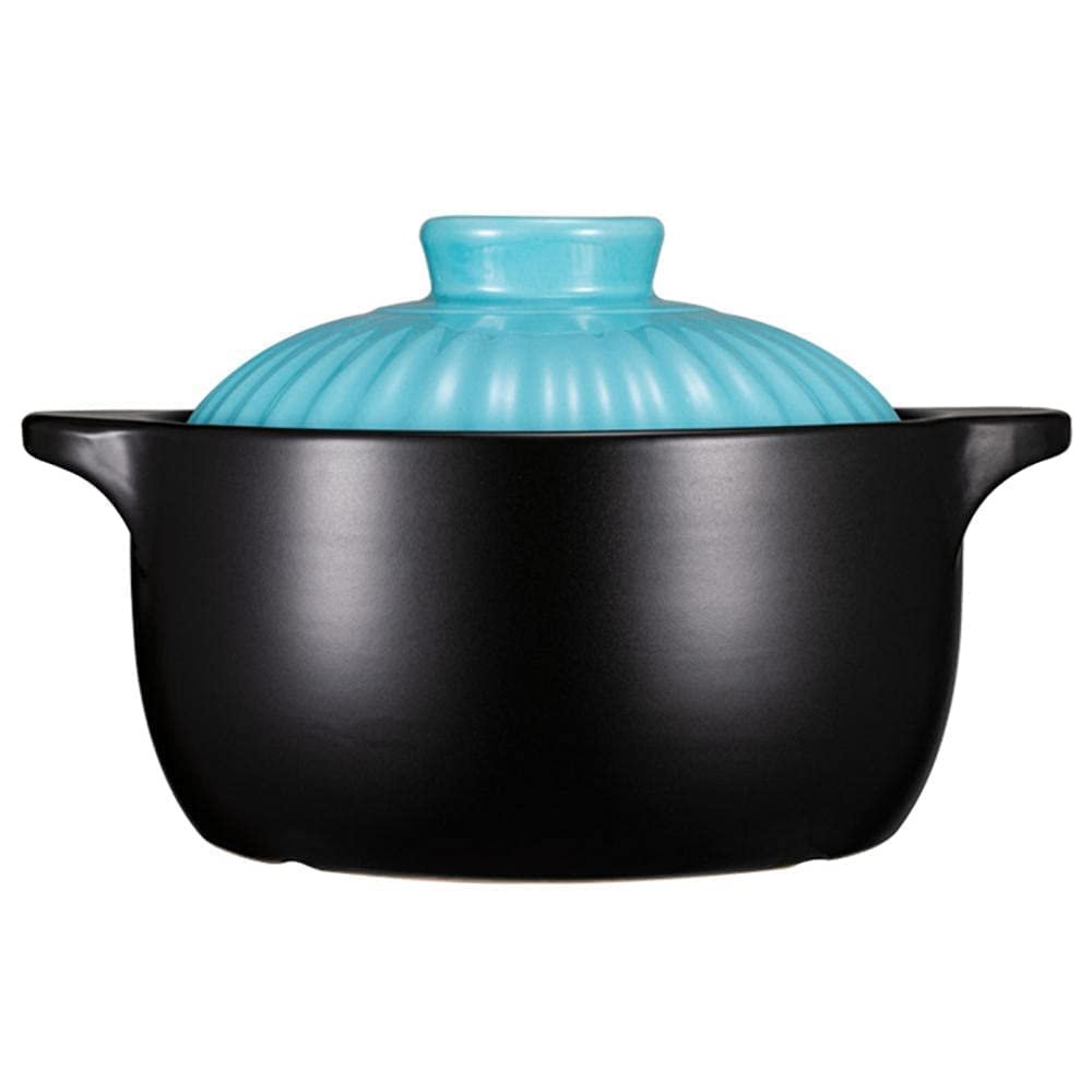 Ceramic cooking pot Terracotta Casserole Pot Ceramic Casserole Clay Pot Clay Cooking Pot Special for Household Gas Stoves,with Cover.-D (B),Cookware (D)