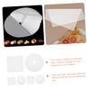 UTHCLO 6pcs Silicone Food Dehydrator Mats for Jerky and Fruits Non-stick Dehydrator Liner Round and Square Shapes Lightweight and for Easy Storage view 2