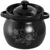 Clay Casserole Pot Terracotta Stew Pot Ceramic Casserole - High Temperature Resistance, Heat Storage and Heat Preservation, Delicious Upgrade-Capacity 3.7L_White view 1