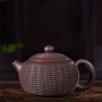 280ml Purple Clay Pot Handmade teapot kung fu Tea Set Home Decoration (A 280ml)