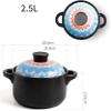 Clay Casserole Pot Terracotta Stew Pot Ceramic Casserole High Temperature Stew-2.5L view 2