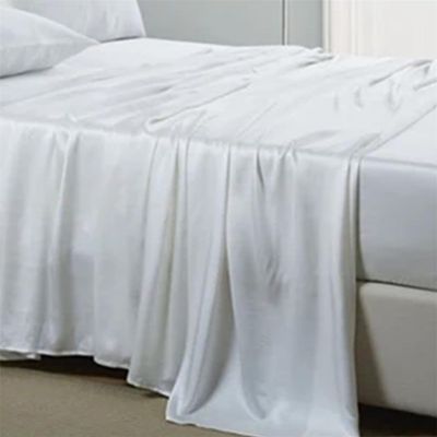 100% Mulberry Silk Bedding Set 3 Piece Seamless Silk Sheet and Zipper Pillowcase Silk Sheet Pillowcase Set