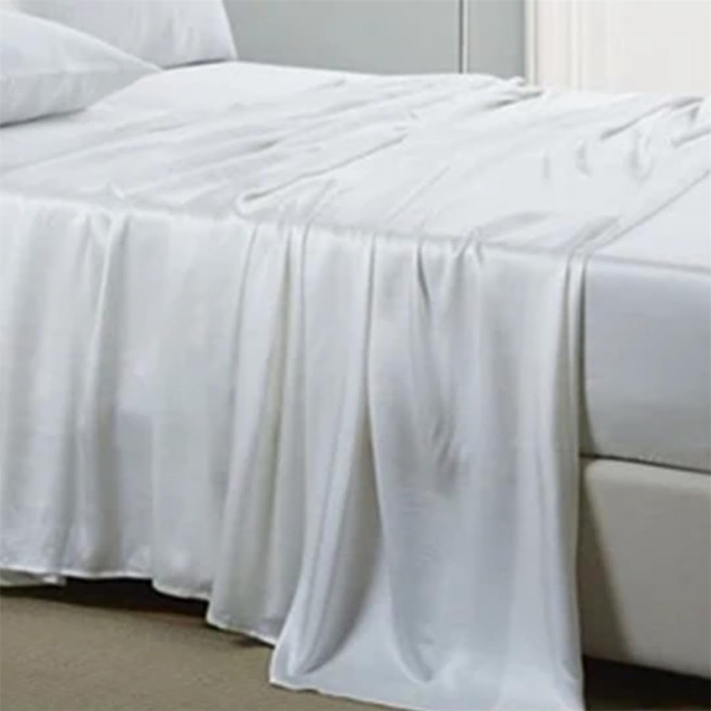 100% Mulberry Silk Bedding Set 3 Piece Seamless Silk Sheet and Zipper Pillowcase Silk Sheet Pillowcase Set