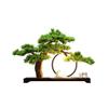 Artificial Small Bonsai Tree Artificial Bonsai Zen Decoration Simulation Welcome Fir Tree White Ceramic Flower Deer Shape Office Learning Living Room Ornaments Living Room Fake Plant Greenery Decor view 1