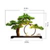 Artificial Small Bonsai Tree Artificial Bonsai Zen Decoration Simulation Welcome Fir Tree White Ceramic Flower Deer Shape Office Learning Living Room Ornaments Living Room Fake Plant Greenery Decor view 2