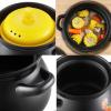 Casserole With lid, Cast Iron Pot with Lid, Non-Stick Cooking Pan, Casserole, Enameled Cast Iron Casserole Dish with Lid, Clay Casserole Pot Terracotta Stew Pot Clay Cooking Pot view 3