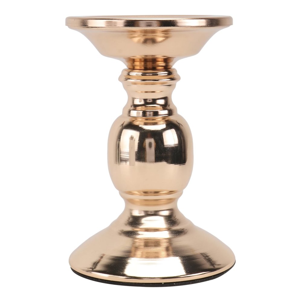 Ciieeo 1pc American Style Metal Candleholder Elegant Decorative Candleholder for Home Decor Party Romantic Evenings Candle Holder for Living Room Kitchen Table