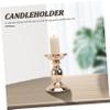 Ciieeo 1pc American Style Metal Candleholder Elegant Decorative Candleholder for Home Decor Party Romantic Evenings Candle Holder for Living Room Kitchen Table view 2