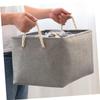 JOINPAYA Simple Clothes Storage Basket with Drawstring Closure Thicken Eva Container for Laundry and Home Organization Capacity Tote for Bedroom and Hotel Grey view 3