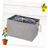 JOINPAYA Simple Clothes Storage Basket with Drawstring Closure Thicken Eva Container for Laundry and Home Organization Capacity Tote for Bedroom and Hotel Grey view 4