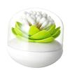 JOINPAYA Lotus Shape Cotton Swab Holder Lid Plastic Bathroom Canister view 1
