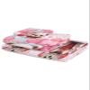 Valentine's Bear Bathroom Towel Set, Microfiber Bath Kitchen Beach Hand Dish Towels Set, Quick Dry Luxury Soft Decorative Towels+Set Bulk Accessories Decor(3-PC) Rose Flower Love Heart Red Pink view 2