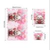 Valentine's Bear Bathroom Towel Set, Microfiber Bath Kitchen Beach Hand Dish Towels Set, Quick Dry Luxury Soft Decorative Towels+Set Bulk Accessories Decor(3-PC) Rose Flower Love Heart Red Pink view 4