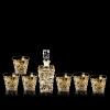 7 piece whiskey decanter for men, premium whiskey decanter set, 25.4oz crystal decanter, 9.05oz old fashioned glasses for drinking bourbon rum cognac scotch git for men view 1