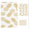 Tropical Summer Pineapple Bathroom Towel Set, Microfiber Bath Kitchen Beach Hand Dish Towels Set, Quick Dry Luxury Soft Decorative Towels+Set Bulk Accessories Decor(3-PC) Exotic Fruit Geometric Yellow view 1