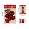 Valentine's Day Bathroom Towel Set, Microfiber Bath Kitchen Beach Hand Dish Towels Set, Quick Dry Luxury Soft Decorative Towels+Set Bulk Accessories Decor(3-PC) Wood Grain Heart Leopard Print Plaid view 4