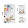 Easter Bunny Bathroom Towel Set, Microfiber Bath Kitchen Beach Hand Dish Towels Set, Quick Dry Luxury Soft Decorative Towels+Set Accessories Decor(3-PC) Retro Botanical Boho Floral Eucalyptus Leaves view 4