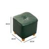 Footstool, Footstool Sofa Stool Low Stool Household Living Room Leather Stool Square Seat Stool/D view 3