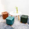 Footstool, Footstool Sofa Stool Low Stool Household Living Room Leather Stool Square Seat Stool/D view 4