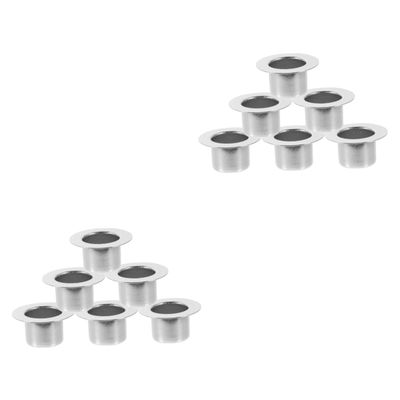 Ciieeo 12pcs Metal Tealight Candle Holder Electroplated Decorative Centerpiece for Table Decor Vintage Style Tea Light Stand for Weddings Parties and Home Use