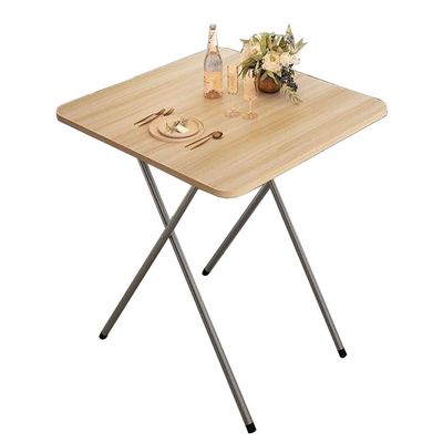 Folding Dining Table, Coffee Table, Square Table, Study Table, Small Desk, Portable Picnic Table, 606070cm, 6 Colors (D)