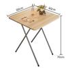 Folding Dining Table, Coffee Table, Square Table, Study Table, Small Desk, Portable Picnic Table, 606070cm, 6 Colors (D) view 2