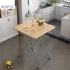 Folding Dining Table, Coffee Table, Square Table, Study Table, Small Desk, Portable Picnic Table, 606070cm, 6 Colors (D) view 3