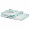 Aqua Floral Bathroom Towel Set, Microfiber Bath Kitchen Beach Hand Dish Towels Set, Quick Dry Luxury Soft Decorative Towels+Set Bulk Accessories Decor(3-PC) Spring Summer Country Plant Modern Art view 2