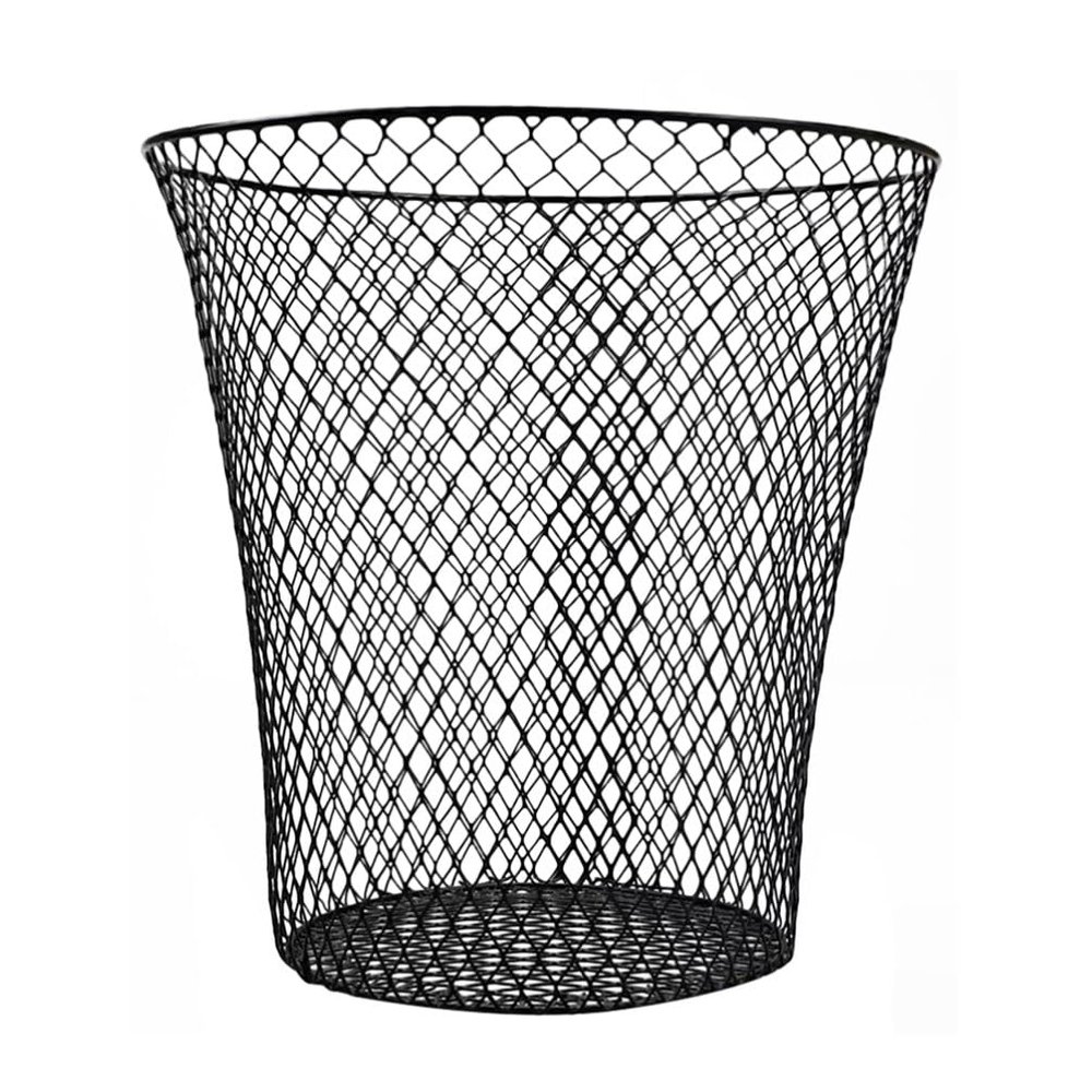 Ciieeo Reusable Iron Basket Farmhouse Bathroom Trash Can Large Capacity Storage Hamper