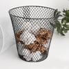 Ciieeo Reusable Iron Basket Farmhouse Bathroom Trash Can Large Capacity Storage Hamper view 2