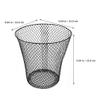 Ciieeo Reusable Iron Basket Farmhouse Bathroom Trash Can Large Capacity Storage Hamper view 3