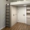 Bunk Bed Ladder Floor Standing, 4 4.6 5 6 7 FT Basement Escape Ladder for Windows Well 2-story Homes Loft Attic Balcony Climbing, Metal Iron Tube Travel Trailers Step Ladders with Foot Pad ( Color : B view 1