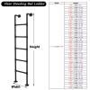 Bunk Bed Ladder Floor Standing, 4 4.6 5 6 7 FT Basement Escape Ladder for Windows Well 2-story Homes Loft Attic Balcony Climbing, Metal Iron Tube Travel Trailers Step Ladders with Foot Pad ( Color : B view 2