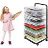 Art Drying Rack for Classroom, Functional & Mobile Paint Drying Rack, 25/35 Removable Shelves, Canvas Rack Art Storage, Painting Drying Rack with Wheels, Stack Rack for Painting, Drawings (Size : 25- view 1