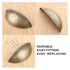 KORXPYYA Kitchen Cabient Knobs,Furniture Drawer Handle,RHAIYAN 4Pcs Vintage Shell Drawer Pulls Handles Half Moon Kitchen Cupboard Door Drawer Cabinet Handles 80 * 30mm Furniture Knob with Screw view 3