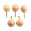 KORXPYYA Kitchen Cabient Knobs,Furniture Drawer Handle, 5Pcs 28 * 29mm Wooden Furniture Handles Wood Cabinet Knobs and Handles Kitchen Drawer Wardrobe Door Pulls Furniture Hardware