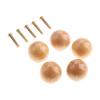 KORXPYYA Kitchen Cabient Knobs,Furniture Drawer Handle, 5Pcs 28 * 29mm Wooden Furniture Handles Wood Cabinet Knobs and Handles Kitchen Drawer Wardrobe Door Pulls Furniture Hardware view 3