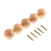 KORXPYYA Kitchen Cabient Knobs,Furniture Drawer Handle, 5Pcs 28 * 29mm Wooden Furniture Handles Wood Cabinet Knobs and Handles Kitchen Drawer Wardrobe Door Pulls Furniture Hardware view 4