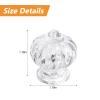 Kitchen Cabient Knobs,Furniture Drawer Handle,Self Adhesive Clear Crystal Drawer Knobs, 8pcs Classic Acrylic Knobs Transparent Acrylic Handles Cupboard Knobs Without Drill Handle for Kitchen Bathroom view 2