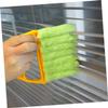 FRCOLOR 3pcs Ergonomic Window Shutter Brush Mini Blind Cleaner Air Conditioner Brush Shutter Duster Tool Blinds Duster Random Color view 4