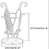 Umbrella Stand Marble Iron Art for Entrance Umbrellas in The Hotel Lobby Umbrella Walking Stick Storage Rack Support Stand Floor/B view 2